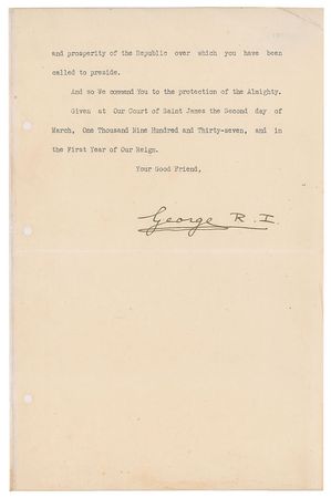 Lot #282  King George VI - Image 5
