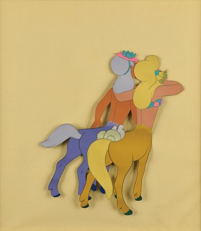 Lot #455 Two Centaurettes production cel from Fantasia Production Cel - Image 1