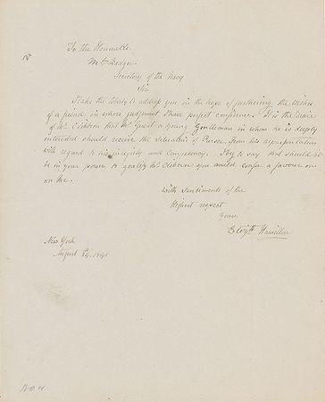 Lot #106 Elizabeth Schuyler Hamilton: Rare autograph letter by Hamilton's wife Eliza - Image 2