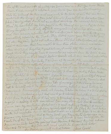 Lot #106 Elizabeth Schuyler Hamilton: Rare autograph letter by Hamilton's wife Eliza - Image 4