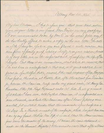 Lot #106 Elizabeth Schuyler Hamilton: Rare autograph letter by Hamilton's wife Eliza - Image 5