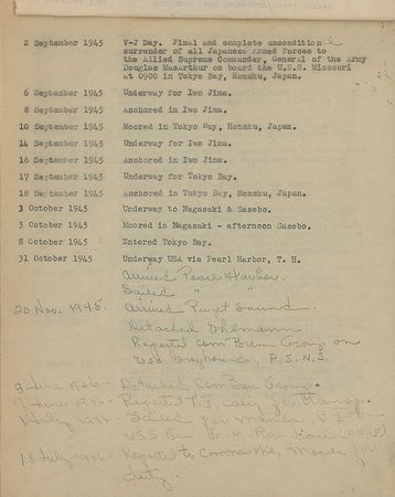 Lot #295 Pacific Theater: An American sailor's Pacific Theater scrapbook - Image 14