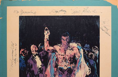 Lot #892 Boxing: Heavyweight Champs: 'America Honors the Heavyweight Champions'—boxing legends sign in '77 - Image 2