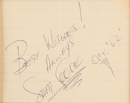 Lot #719 Sam Cooke Signature - Image 2