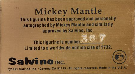Lot #948 Mickey Mantle Statuette - Image 3