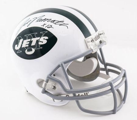 Lot #958 Joe Namath Helmet - Image 1