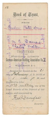 Lot #176 Frederick Douglass Signed Document - Image 1