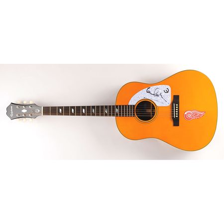 Lot #643 Beatles: Paul McCartney: McCartney-signed Epiphone with Red Wings logo - Image 2