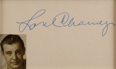 Lot #813 Lon Chaney, Jr Signature - Image 2