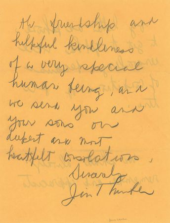 Lot #602 James Thurber: Thurber on the passing of a Harper & Brothers editor - Image 8