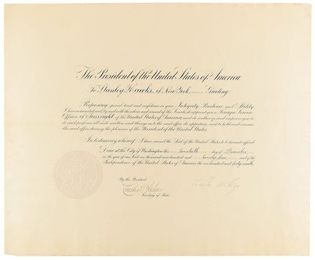 Lot #53 Calvin Coolidge Signed Document - Image 1
