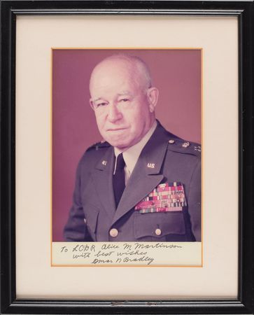 Lot #264 Omar Bradley Signed Photograph - Image 2