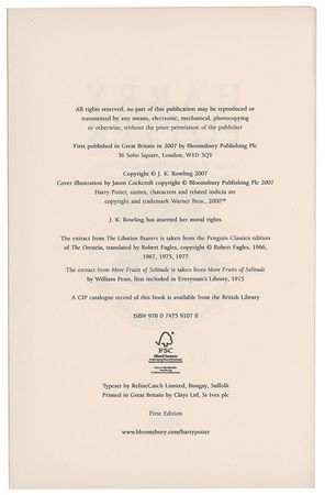 Lot #517 J. K. Rowling: Deluxe first edition set of Harry Potter novels - Image 8