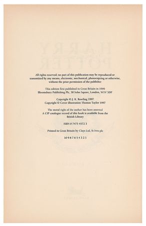 Lot #517 J. K. Rowling: Deluxe first edition set of Harry Potter novels - Image 9
