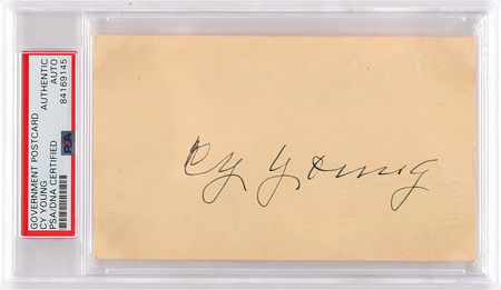 Lot #896 Cy Young Signature - Image 1