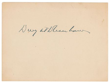 Lot #57 Dwight D. Eisenhower Signature - Image 1