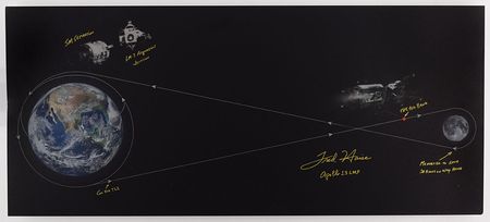 Lot #388 Fred Haise Metal Chart Print - Image 1