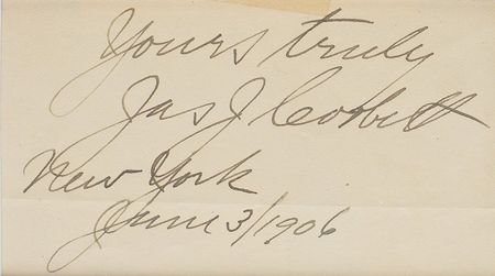 Lot #925 James J. Corbett - Image 2