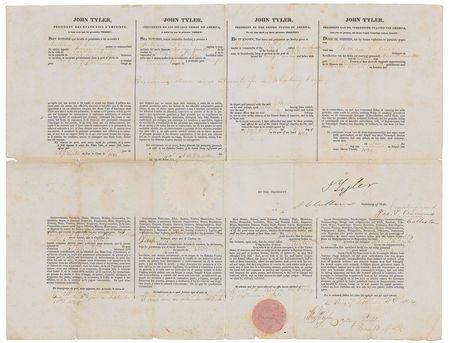 Lot #10 John Tyler: Tyler approves a whaling
