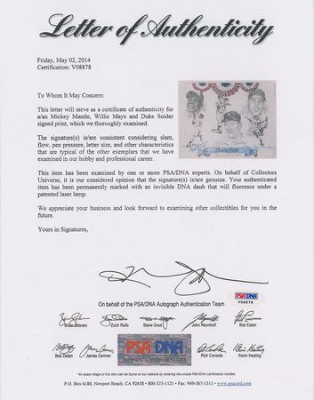 Lot #949 Mantle, Mays, and Snider Print - Image 2