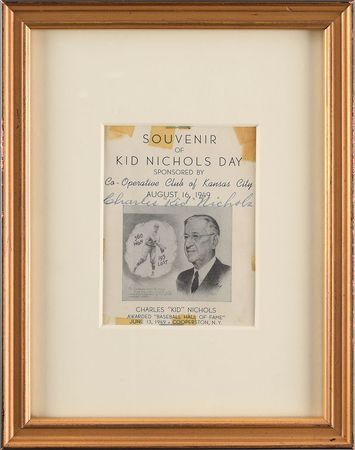 Lot #960 Charles 'Kid' Nichols Souvenir Card - Image 2