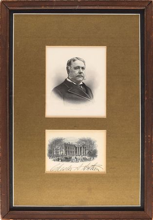 Lot #22 Chester A. Arthur Engraving