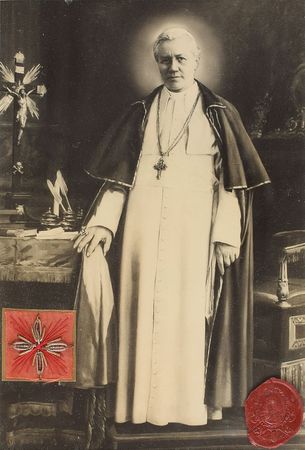 Lot #118 Pope Pius X Vestment Fabric - Image 1