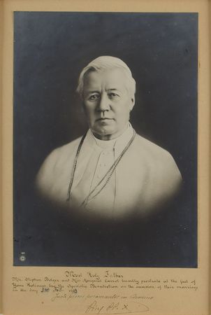 Lot #119 Pope Pius X Signed Photograph - Image 1