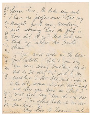 Lot #806 Ingrid Bergman Handwritten Letter Signed - Image 2