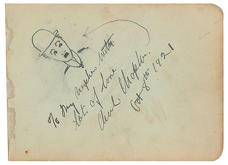 Lot #774 Charlie Chaplin Sketch - Image 1