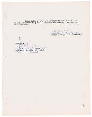Lot #787 Steve McQueen Signed Document - Image 1