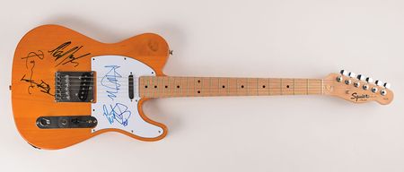 Lot #669 Rolling Stones: Sweet Telecaster signed by five Stones - Image 1