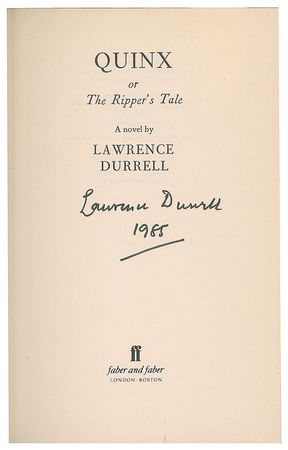 Lot #549 Lawrence Durrell - Image 2
