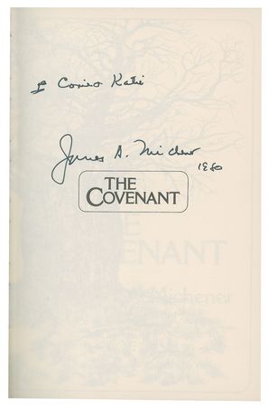 Lot #584 James A. Michener - Image 2