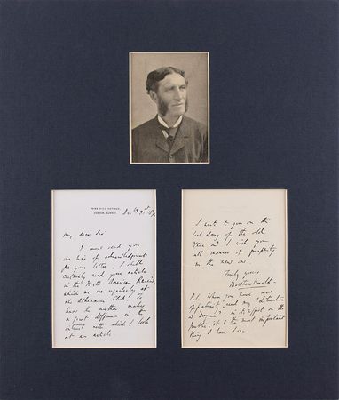 Lot #527 Matthew Arnold Handwritten Letter Signed - Image 1
