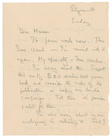 Lot #509 T. E. Lawrence Handwritten Letter Signed - Image 1