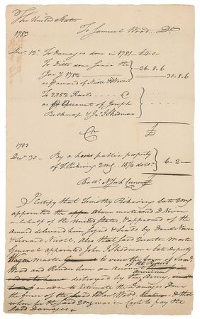 Lot #217 Timothy Pickering Signed Document - Image 2