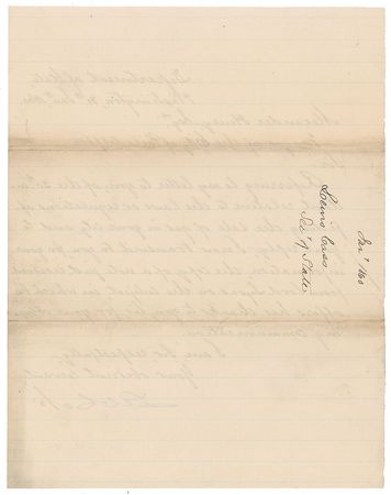 Lot #156 Lewis Cass Signed Letter - Image 2