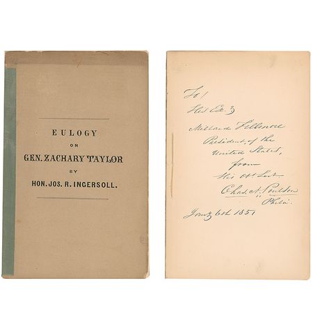 Lot #12 Millard Fillmore Book