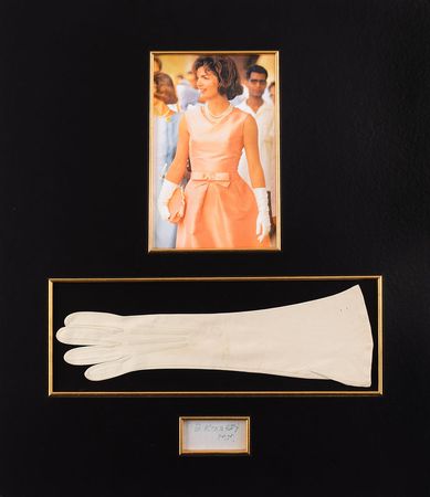 Lot #31 Jacqueline Kennedy: Iconic white leather