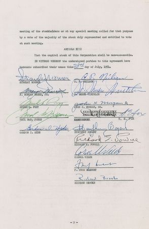 Lot #773 Humphrey Bogart Signed Document - Image 1