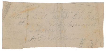 Lot #143 Sitting Bull: Scarce autograph of famed Sioux chief Sitting Bull - Image 2