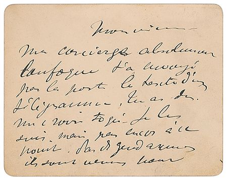 Lot #435 Henri de Toulouse-Lautrec Handwritten Letter Signed - Image 1