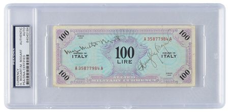 Lot #772 Humphrey Bogart Currency - Image 1