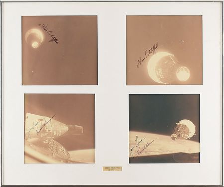 Lot #381 Gemini Rendezvous Signed Photographs - Image 1