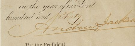 Lot #8 Andrew Jackson and Martin Van Buren Signed Document - Image 3
