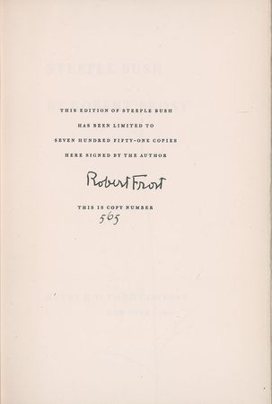 Lot #491 Robert Frost Book - Image 2