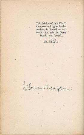 Lot #583 W. Somerset Maugham Book - Image 2