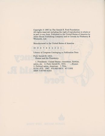 Lot #59 Gerald Ford Book - Image 4