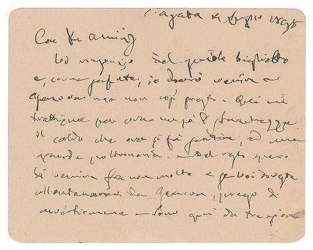 Lot #631 Giuseppe Verdi Handwritten Letter Signed - Image 1